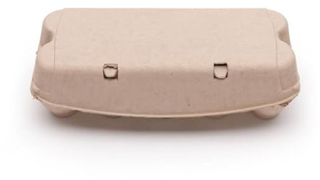 eivolution ComPac 10er Eierkarton für Hühnereier in den Größen S, M & L | Biologisch Abbaubar | Eierschachtel Made in Germany | Braun | 94 Stück