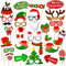 Accesorios para fotos de fiesta de Navidad (32 Piezas), Fuentes de Decoración de Fiesta para Las Celebraciones de Navidad Fiesta y Año Nuevo