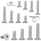 747 Pcs Nuts And Bolts Assorted Set(M3/M4/M5), Flat Hex Socket Head With Washers,Stainless Steel Machine Screws With Wrench,Allen Key Bolts Mixed Assortment (Silver)
