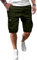 JMIERR Kurze Hosen Herren Baumwolle Cargo Shorts Herren Sommer Freizeithose mit Taschen Grün 2XL