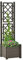 Keketa Pflanzkübel mit Spalier Blumenkasten mit Rankgitter Pflanzkasten für Kletterpflanzen Hochbeet mit Spalier Blumenkübel für Garten Balkon Terrasse 43x43x142 cm Anthrazit