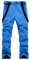 HOTIAN Herren Skihose Hosenträgerhose Outdoorhose Snowboardhose Winter Wasserdicht Warm Abnehmbare Hosenträger Skilanglaufhose Thermohose Wanderhose Ski Pant Blue M