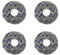 Vadillo Lot de 4 chiffons de rechange pour aspirateur robot Deebot T10 Turbo