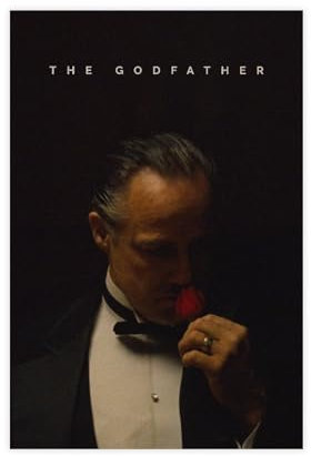 Filmposter The Godfather auf Leinwand, Schlafzimmer, Dekoration, Sport, Landschaft, Büro, Raumdekoration, Geschenk, ungerahmt, 30 x 45 cm