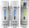 MG PRIME Autolack 2K Spraydosen Set für Renault Trucks RVI 01751 Rouge Grundlack Basislack 2 Komponenten Klarlack Sprühdose