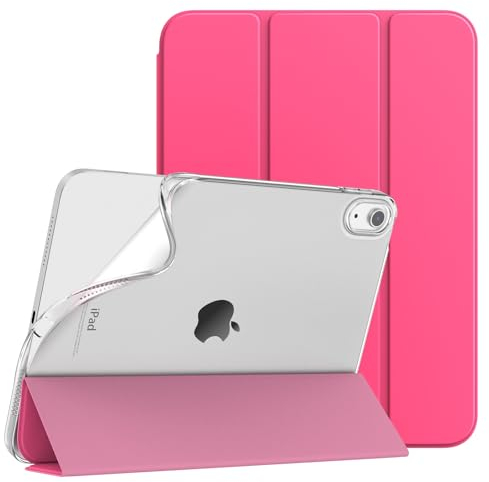 TiMOVO Case for iPad (A16) 11th Generation 11 Inch 2025, iPad 10th Generation Case 10.9 Inch 2022, Slim Soft TPU Translucent Frosted Back Cover for 11th/10th Gen, Auto Wake/Sleep, Bright Pink