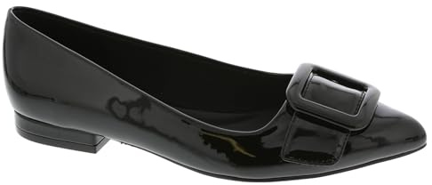 Anne Klein Women's Ballet Flat Kalea, Black Patent, 9