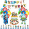 Heartsking Toy Geburtstagsdeko, 46pcs Spielzeug Balloon Set, Geburtstagsdeko Folienballons, Toy Ballon Deko für Junge Kindergeburtstag Party Supplies Deko