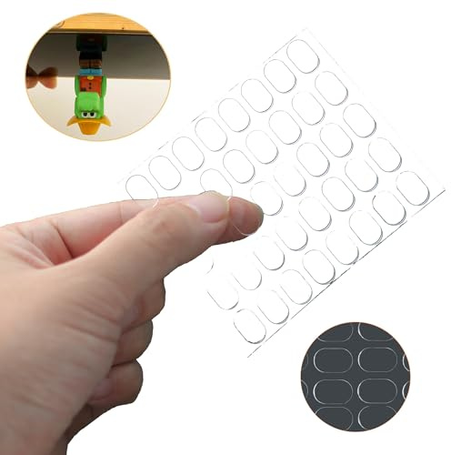 Leoezx 520Pcs Clear Mounting Putty,Removable Gel Glue Putty,Double sided paste putty,For hanging pictures festive wedding party balloon decoration(0.31*0.51) (520)