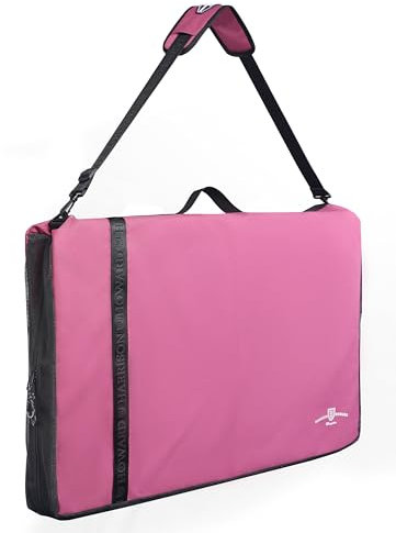 Harrison Howard Große Tack Sattelunterlage Tragetasche Mesh für Englisch oder Western Tack Case Protector für Sattelunterlagen Rosa
