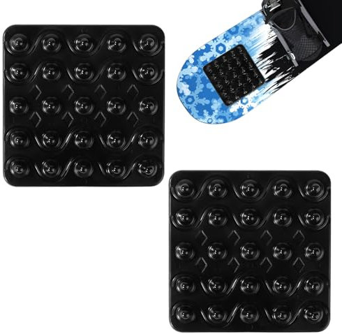 2stk Snowboard Stomp Pads, rutschfeste Schwarze Snowboard Stomp Pads Selbstklebendes Snowboard Step Pad Winter-Schnee-Ski-Zubehör Bietet Zusätzlichen Halt Beim Snowboarden