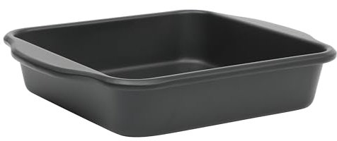 Oster Teston Kuchenform, quadratisch, antihaftbeschichtet, Karbonstahl, 20,3 cm, Mattschwarz