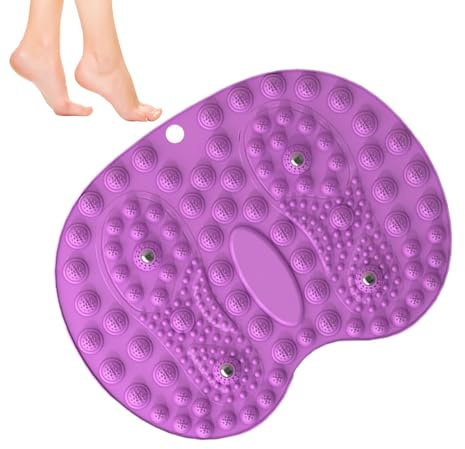 Akupoint Massagematte, magnetische Fußmatte, doppellagig, dicke Fußform | Bodenmassagematte für Männer