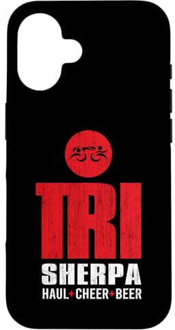 Trisherpa Tri Sherpa Triathlete Triathlon inspiriertes Design Hülle für iPhone 16
