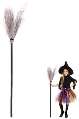 Scopa Da Strega Di Halloween - Decorazione Per Scopa Da Strega | Bastone Di Scopa Di Halloween | Manico Di Scopa Da Strega | Scopa Della Strega Di Halloween | Bastone Per Scopa Per Cosplay