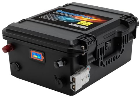 WannaPow Batteria al litio 12V 200Ah LiFePO4,Batteria da 2560Wh,con 150A BMS,Uscita massima 1920W,Perfetta per applicazioni domestiche, RV, Marine,Motore elettrico,ricaricabile da pannello solare
