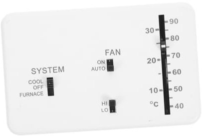 NUOBESTY Heizungsregler Thermostat Für Elektrische Ventilatoren Warmwasserbereiter Heizungs Und Kühlsysteme Wohnmobile Analoger Kühlregler Heizungsthermostat Zur Temperaturregelung