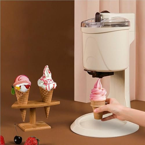 Soft Serve Ice Cream Maker, Quick and Easy Homemade Frozen Dessert Machine, Perfect for Kitchen and Family Treats