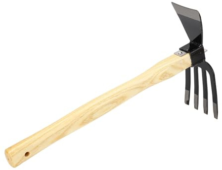 MENDUNER Zappa Rastrella Carbonio Tol Ergonomico Versatile Giardino Conuste di Giardino di Legno Cinese Toon