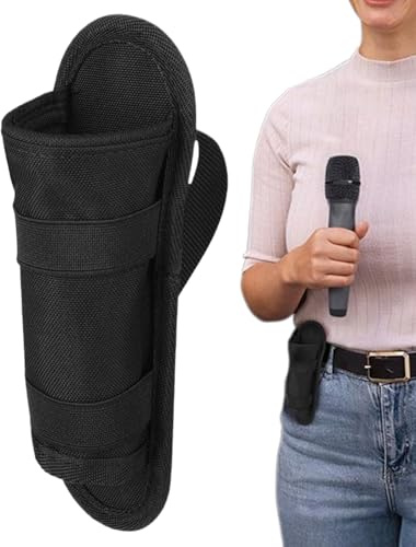 Genérico Microphone Belt: Portable Waist Organizer, Handheld Microphone Holder, Adjustable Utility | Ideal for Performing Artists Public Speakers Educators Conte Creators