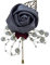 Cheerlife Damen Ansteckblume Handgefertigt Rosen Blume mit Perlen Brosche Hochzeit Party Boutonniere Reversnadel der Männer für Anzug Grau