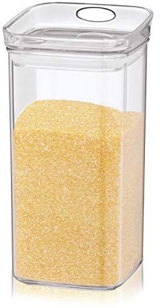 kela | Vorrats-Dose Jule mit Deckel | 1.2L | eckig | Frischhalte-Box | Kunststoff-Behälter klar| stapelbar | Lebensmittel-Aufbewahrung | aromadicht