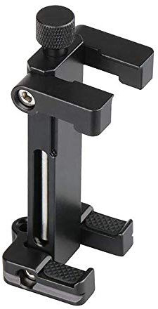ULANZI ST-03 Mini Smartphone Tripod Mount Adapter with Cold Shoe, Mobile Phone Holder Mount Arca Quick Release Plate for iPhone 11 Pro Max SE 2020 XR 8 Plus Samsung Galaxy S20 Ultra HUAWEI,