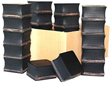 64x64x33mm (Karton mit 18 Stück) Gummi-Auflage Unterlage Wagen-Heber Hebebühne eckig Auto Set Unterstellbock Klotz Rangier-Wagenheber Puffer Reifen Reifenwechsel LKW Räder KFZ Tuning Zubehör