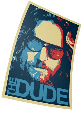 Asher The Big Lebowski The Dude – Posterdruck, Größe: 28 x 43 cm, Geschenk, dekorativer Druck