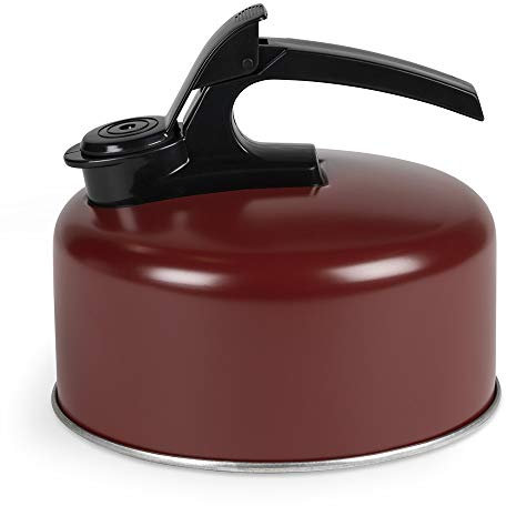 Kampa Billy Ember Red 2ltr Whistling Kettle