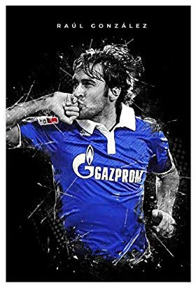 YINGXI Raul Gonzalez Poster, Fußball-Kunst, 1 Leinwand, Wanddekoration, Schlafzimmer, Dekoration, Bild, Sportlandschaft, Büros, Raumdekoration, Geschenk, ungerahmt: 30 x 45 cm