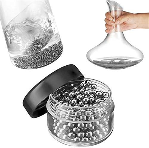 Decantador de vino premium Cleaner Beads Vino Decantador de vidrio Limpieza de vidrio Beads Conjunto de vinos Limpieza de cuentas Limpieza de herramientas de botella de vidrio para Home Bars Hotel Dis