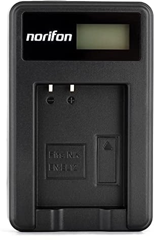 EN-EL12 LCD USB Charger for Nikon Coolpix AW130, AW100, AW120, AW110, S6200, S6300, S8100, S8200, S9100, S9300, S9500, S9900 Camera and More
