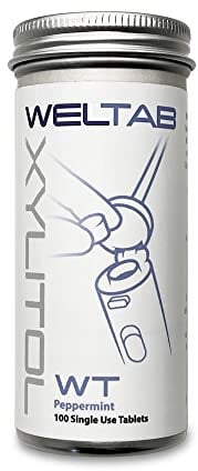 Weltab WT Water Flosser Tablets Compatible with Waterpik Whitening Water Flosser 100 Count (Peppermint)