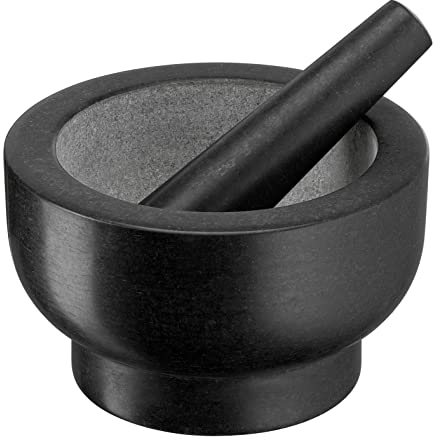Jamie Oliver by Tefal Mörser und Stößel aus Granit, 14,5 cm Durchmesser, Kräuter und Gewürze zerkleinern, einfache Reinigung, K1823255