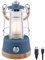 Skandika LED-Lampe Kiruna | Retro Outdoor Campinglampe mit Powerbank, stufenlos dimmbar, kabellos, Akku, aufladbar, USB, warm- und kaltweiß, 75h Leuchtzeit (Kiruna blau)