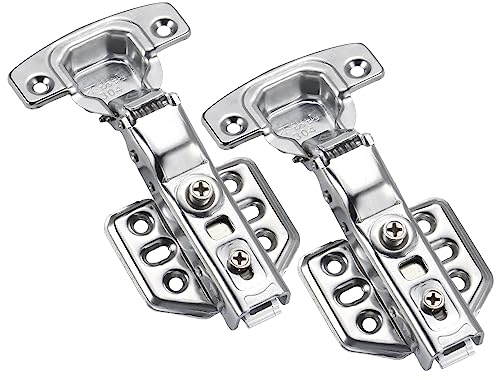 set di 2 Cerniere per Ante Cerniere a Scomparsa Inox Cerniere Ammortizzate Cerniera Mezza Battuta
