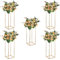 VINCIGANT Gold Hochzeitsvase Säule,Metall Blumenboden Vase Blumenständer Mittelstücke Vase Für Tische, Goldene Blumenhalter Für Home Party Hochzeit Dekorationen, 60cm Hoch 5er Set