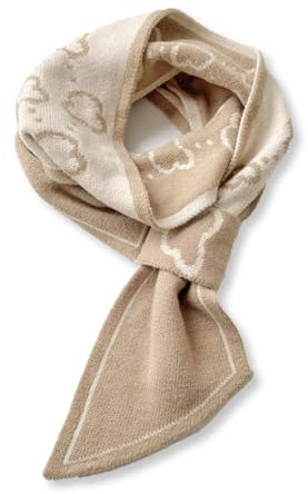 LumiSyne Mode Skinny Gestrickte Schal Für Damen Winter Einfacher Durchziehen Design Retro Diamanten Kariert Buchstaben Muster Schmaler Lange Halstuch Krawatten Schal Warme Schal Kragen