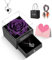 Idea Regalo per Lei, Rosa Eterna con I Love You, Collana, Confezione Regalo per la Festa della Mamma, Regali San Valentino,Compleanno, Anniversario, San Valentino per Fidanzata, Moglie (Viola)