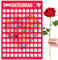 DPKOW 100 Date Ideen Für Paare, 100 Rubbelposter Valentinstag Sie und Ihn Geschenk für mit künstlicher einzelner roter Rose Schaber, 100 Bucket List Poster für Paare Weihnachten Geburtstagsgeschenk