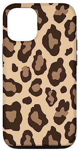 Hülle für iPhone 14 Leo Print Design Beige Braun Raubtier