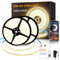 Yeewhale 30m Dimmable COB LED Strip 24 V Flexible COB led streifen Set,3000K Warmweiß Bright Under-Unit Light for Home Party DIY Decoration，App Steuerung mit Fernbedienung