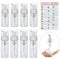8 Pieces Clear Foaming Bottles, 1 Sticker, Press Mousse Bottle, Refillable Foam Bottle, Lotion Bottle, Press Bubble Pump Bottle (30ml, 40ml)