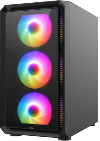 OCHW Icon Ultra Fast Gaming PC Desktop Computer AMD Ryzen 5 8500G 5.0Ghz Six Core ATI Radeon HD Vega 8 Graphics USB 3.0 1000GB SSD 32GB DDR5 Wifi Windows 11 Pro