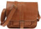 LECONI Umhängetasche Schultertasche für Damen Freizeittasche aus Büffelleder Damentasche Ledertasche für Frauen Echtleder Leder 28x26x10cm cognac LE3085-buf
