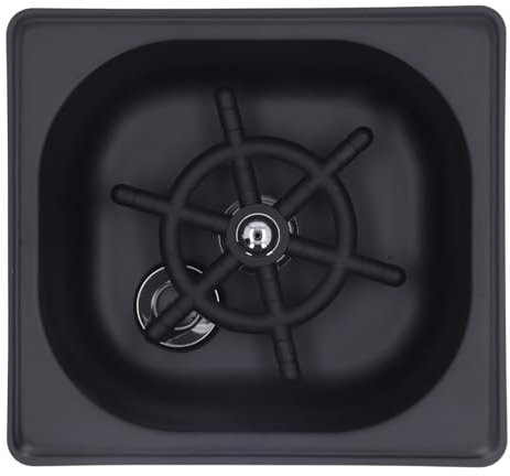 High Pressure Cup Rinser, Multi Angle Spray Holes Matte Black Cup Washer for Sink for Glass Rinser for Sink, Cup Washer, Bottle Washer, Stainless Steel Glass Washer for Kitchen