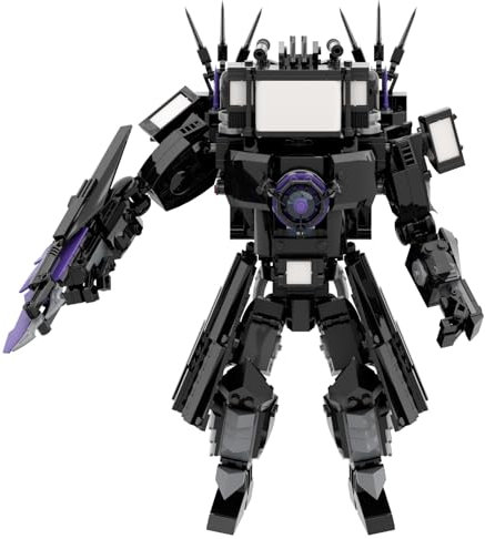 Upgraded Titan TV Man Skibid Toilet Series Building Block Toy Blocks Action Figure Ideas Collectible Birthday Halloween for Kids Adults Fans (Giant TV Man)