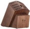 Cangshan Empty Knife Block, 16-Slot Organizer, Angled Top (Acacia Wood)