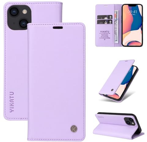 FERLAN Cover Compatibile per Samsung Galaxy Z Flip 4 Pelle Premium,Custodia Portafoglio Magnetica Flip con Silicone Bumper Funzione Supporto Slot Schede per Samsung Galaxy Z Flip 4,Viola